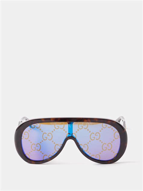 gucci aviators brown|gucci oversized acetate aviator sunglasses.